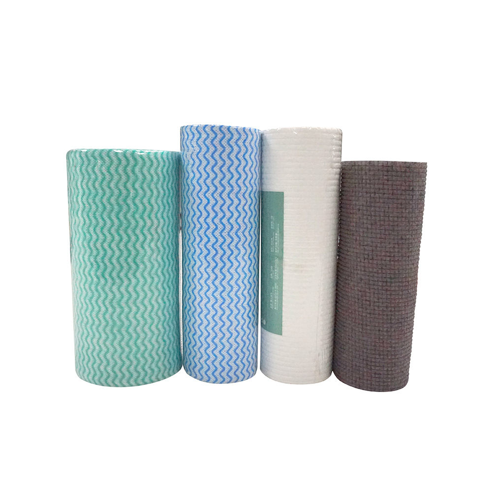 Jumbo Roll imprimé Spunlace non tissé pour la fabrication de lingettes de nettoyage