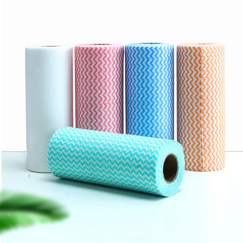 Jumbo Roll imprimé Spunlace non tissé pour la fabrication de lingettes de nettoyage