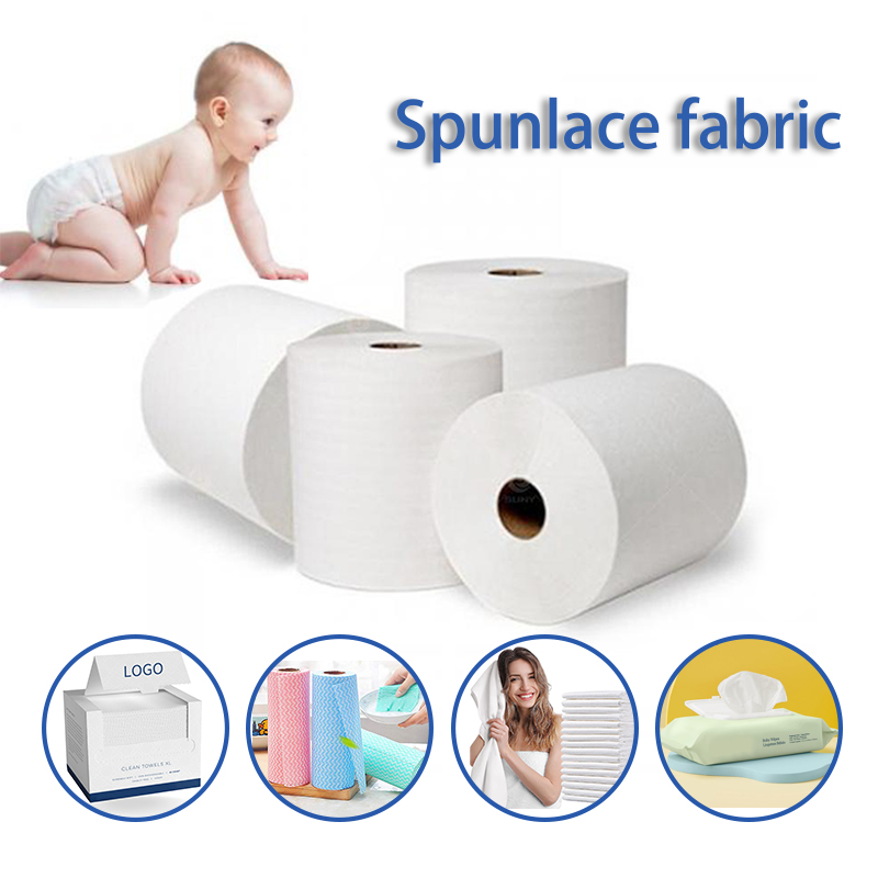 Spunlace Tissu non tissé lingettes mouillées tissus