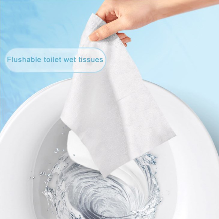 Tissu non tissé lavable et rinable en usine pour les lingettes de toilette