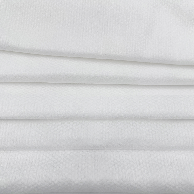 50gsm semi-cross 30% Viscose Perle motif pour les lingettes humides en tissu sans tissu
