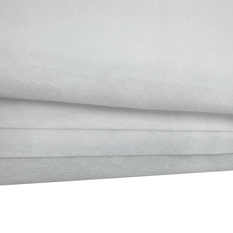 Modèle spécial semi-cross à 50% personnalisé à 30% de viscose Spunlaced non tissé pour les lingettes humides