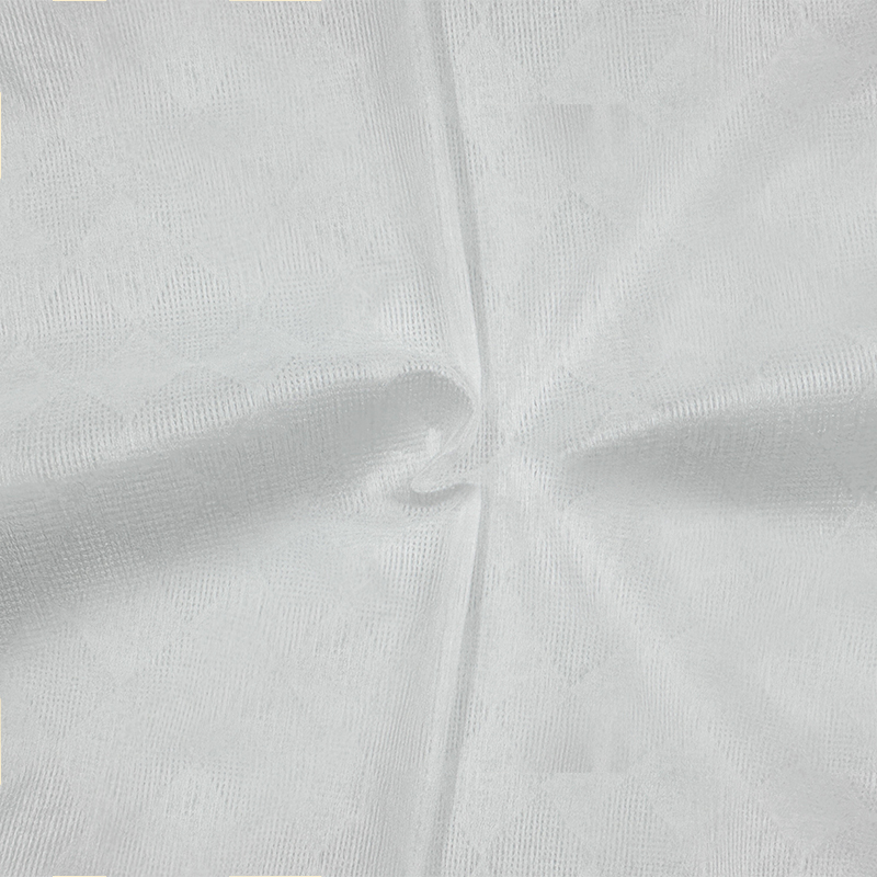 Modèle spécial semi-cross à 50% personnalisé à 30% de viscose Spunlaced non tissé pour les lingettes humides